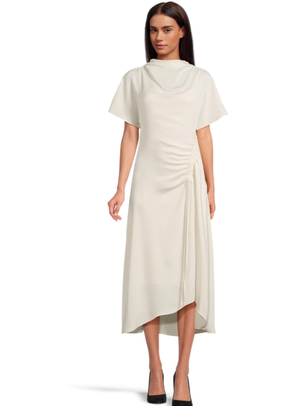 All saints ROSIE SHORT SLEEVE MIDI DRESS